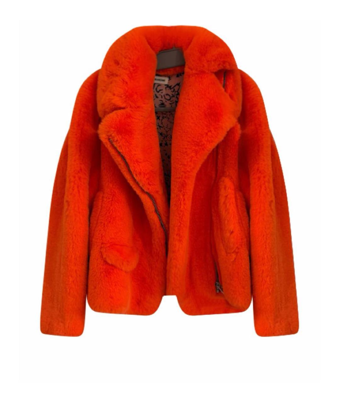 ZADIG & VOLTAIRE Оранжевая полиэстеровая шуба, фото 1