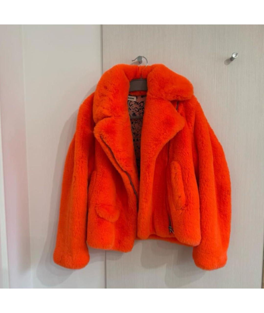 ZADIG & VOLTAIRE Оранжевая полиэстеровая шуба, фото 2