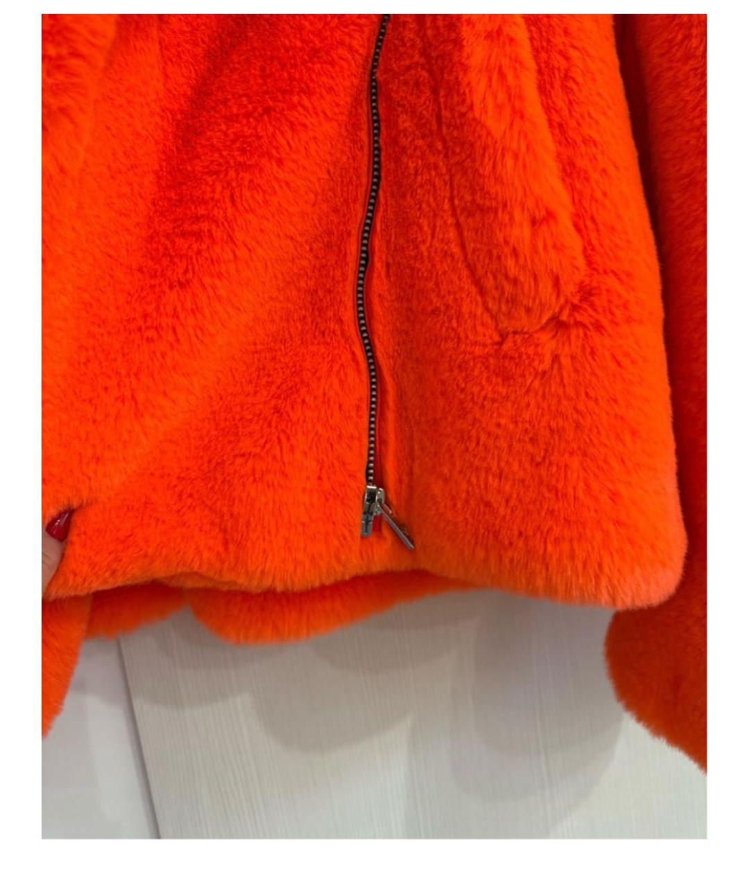 ZADIG & VOLTAIRE Оранжевая полиэстеровая шуба, фото 6