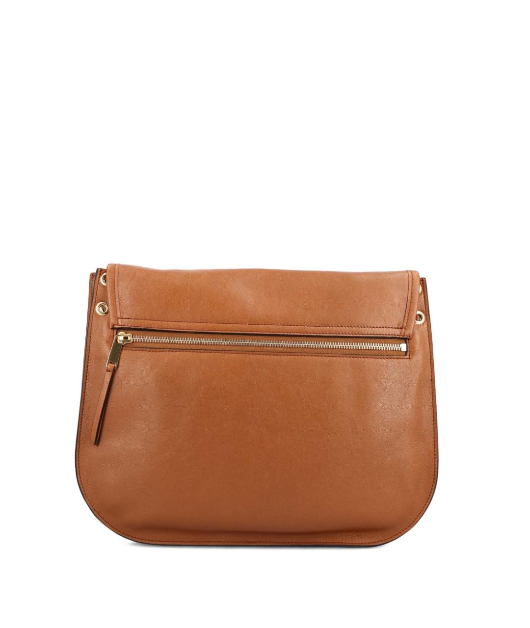 CELINE Коричневая кожаная сумка через плечо, фото 2