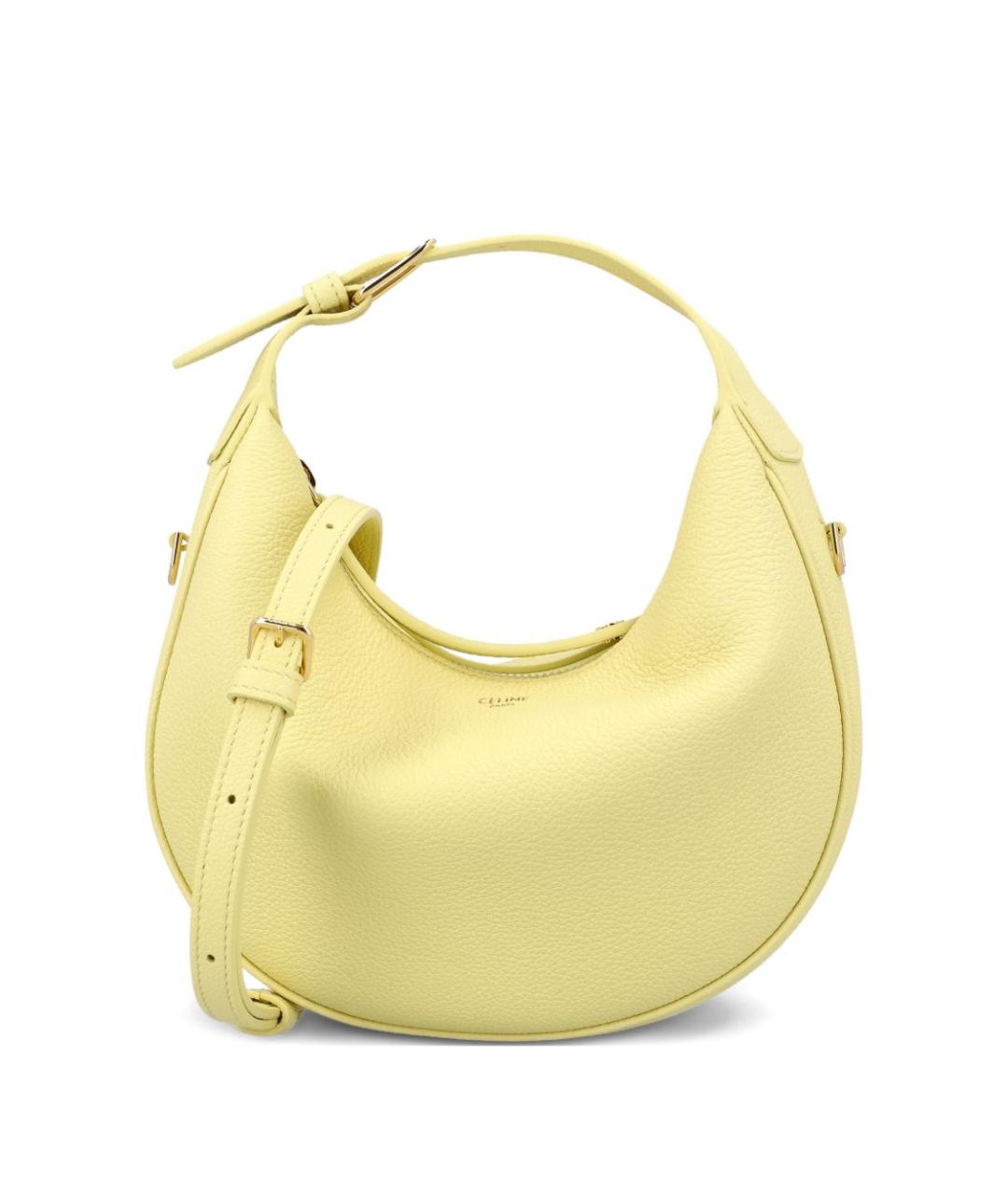 CELINE Желтая кожаная сумка тоут, фото 1