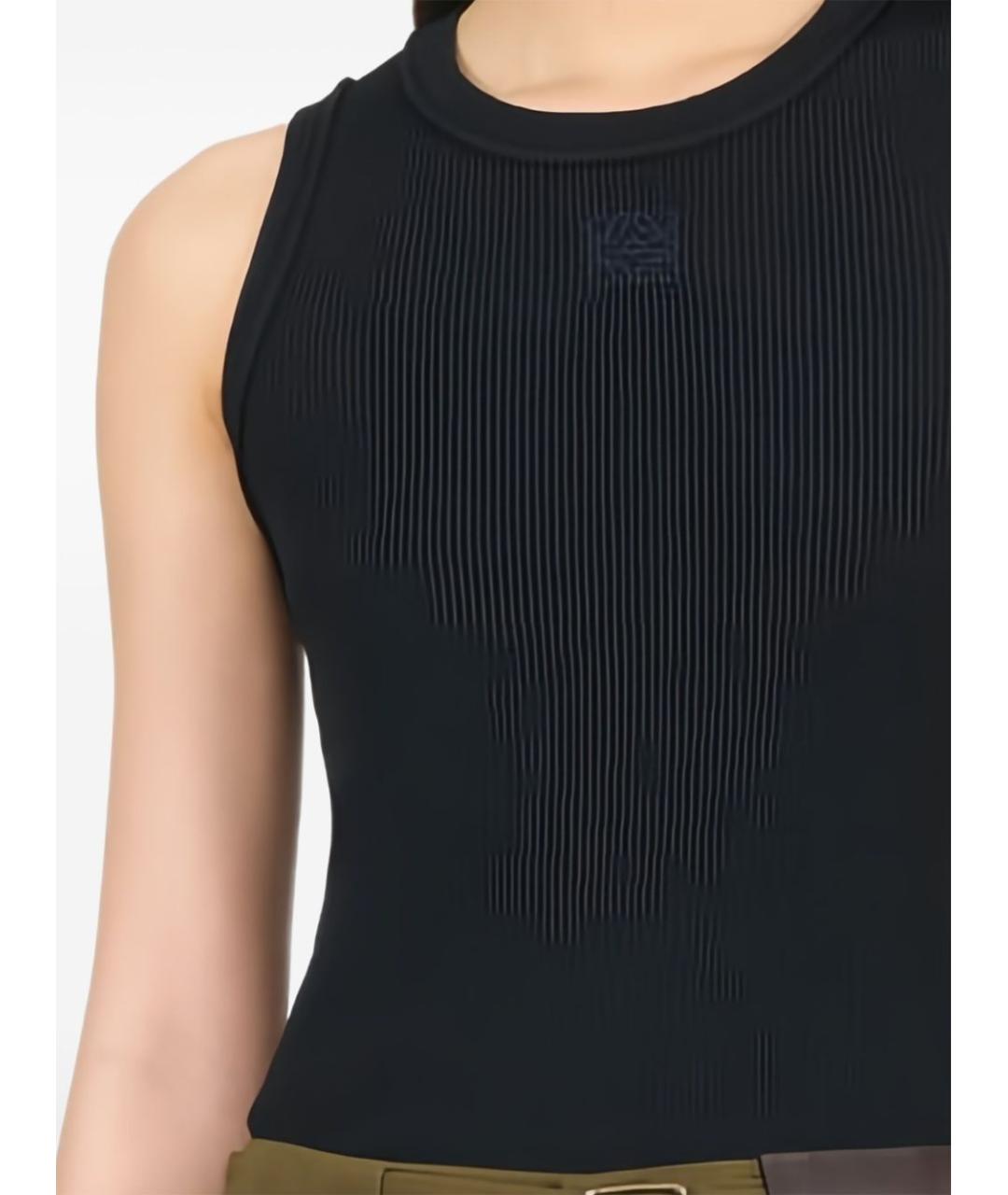 LOEWE Черная хлопковая майка, фото 3