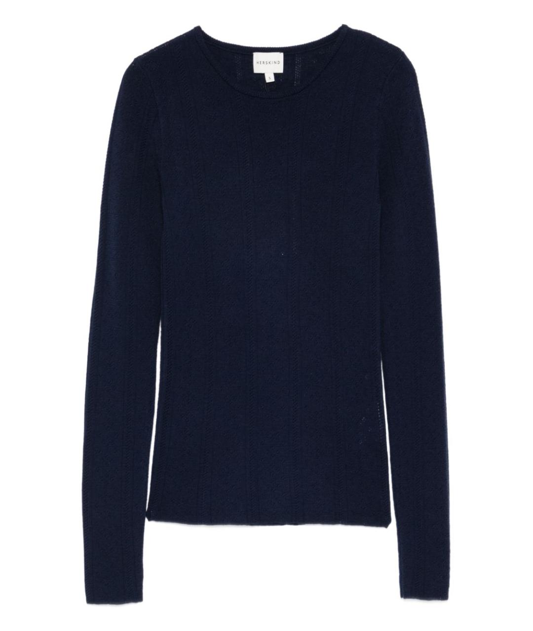 HERSKIND Синий шерстяной джемпер / свитер, фото 1