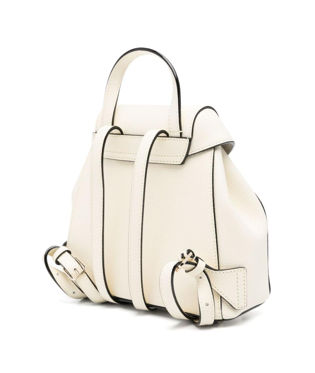 VALEXTRA Белый кожаный рюкзак, фото 2
