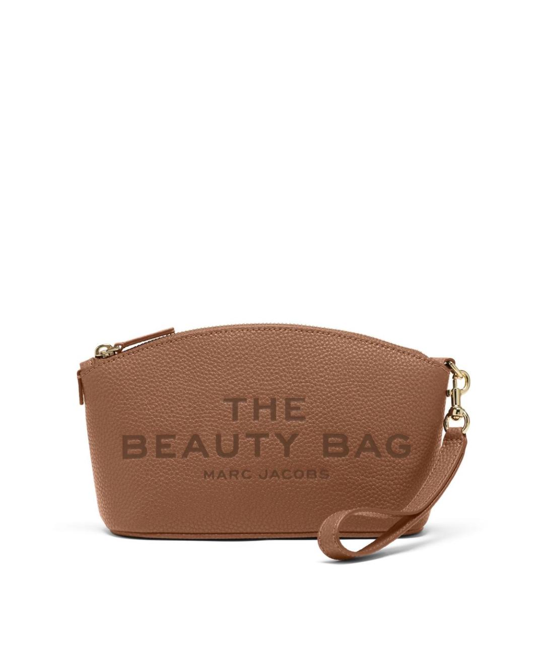 MARC JACOBS Коричневая кожаная косметичка, фото 5
