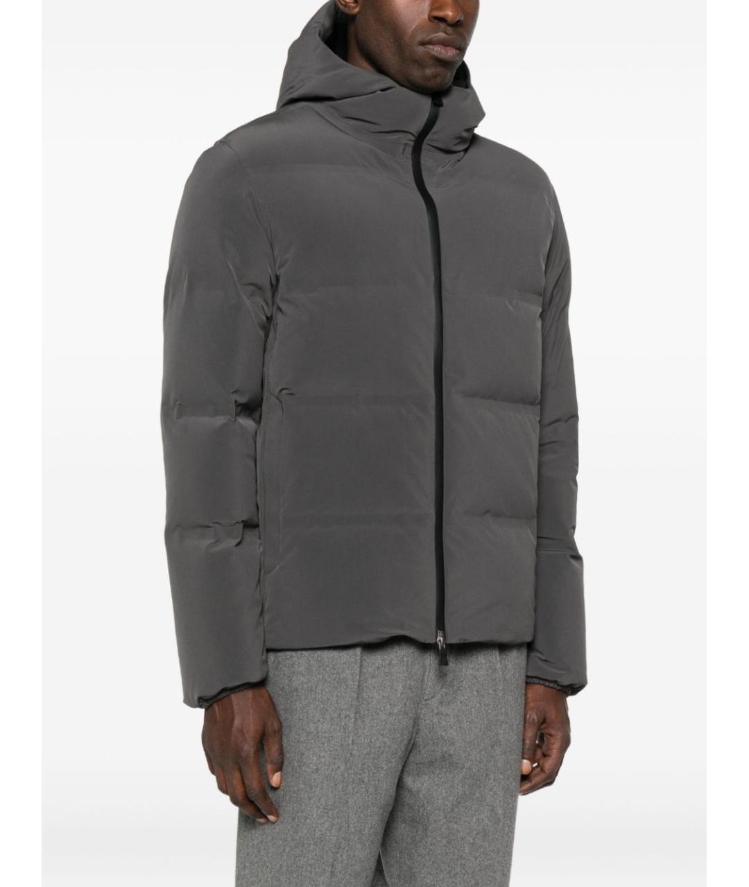 HERNO Серая полиамидовая куртка, фото 5