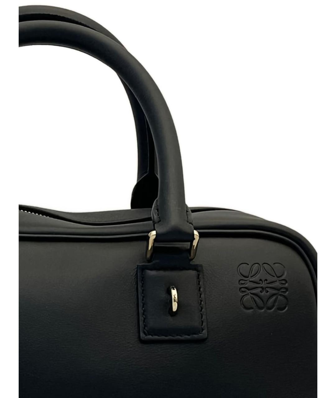 LOEWE Черная кожаная сумка тоут, фото 2