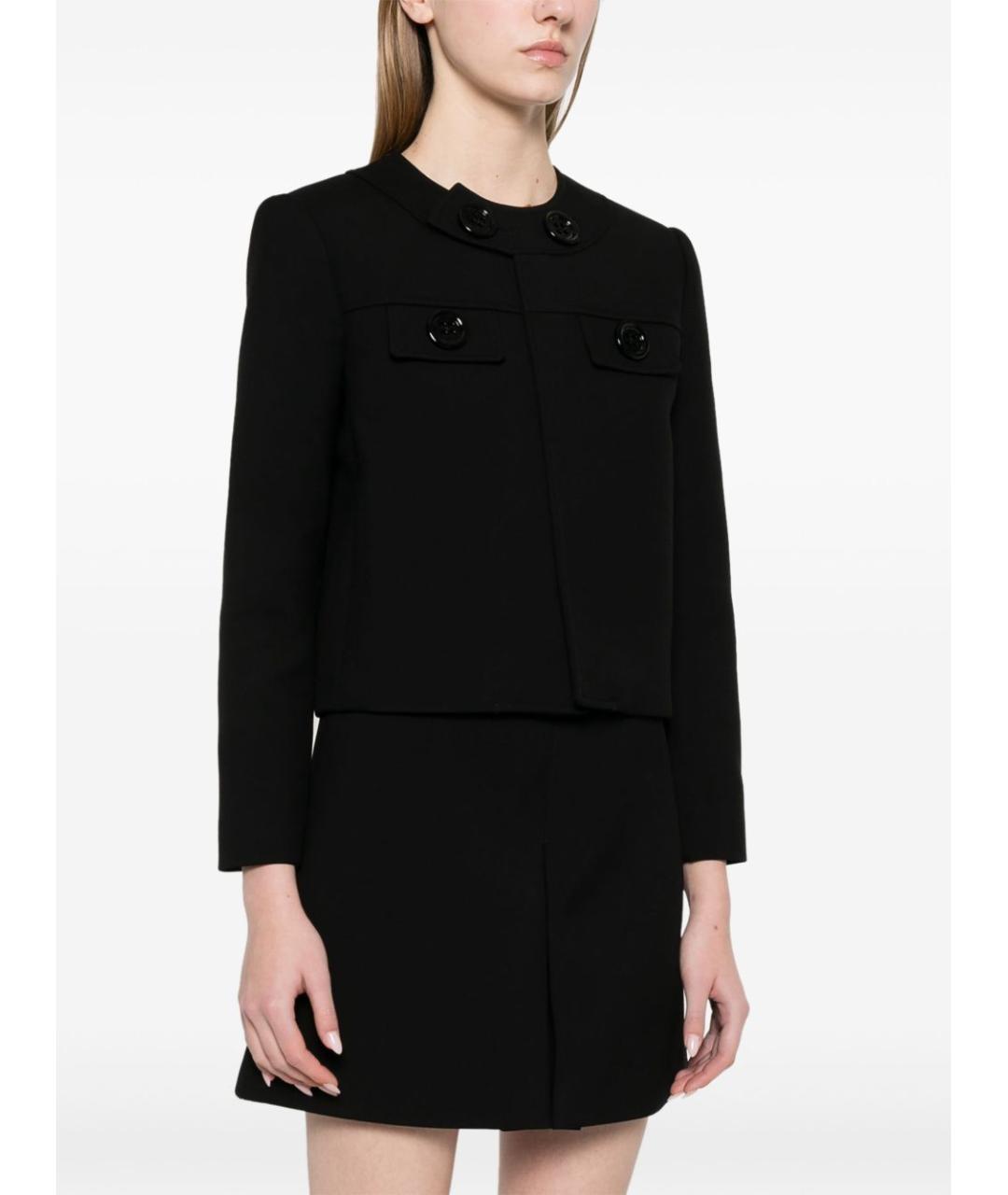 CELINE Черная шерстяная куртка, фото 4