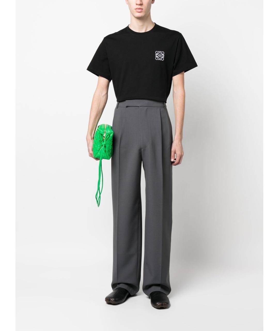 LOEWE Черная хлопковая футболка, фото 5