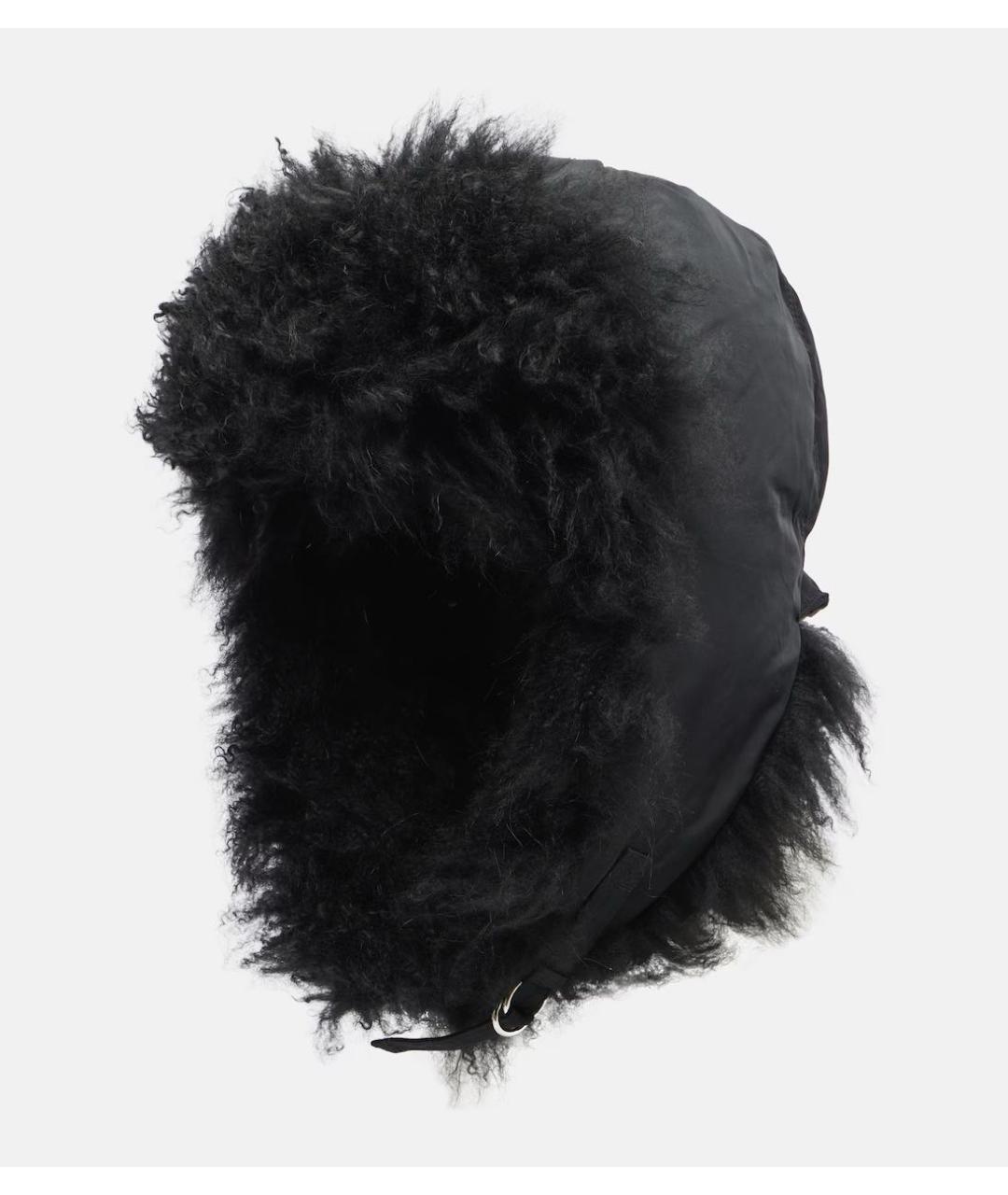 YVES SALOMON Черная шапка, фото 5