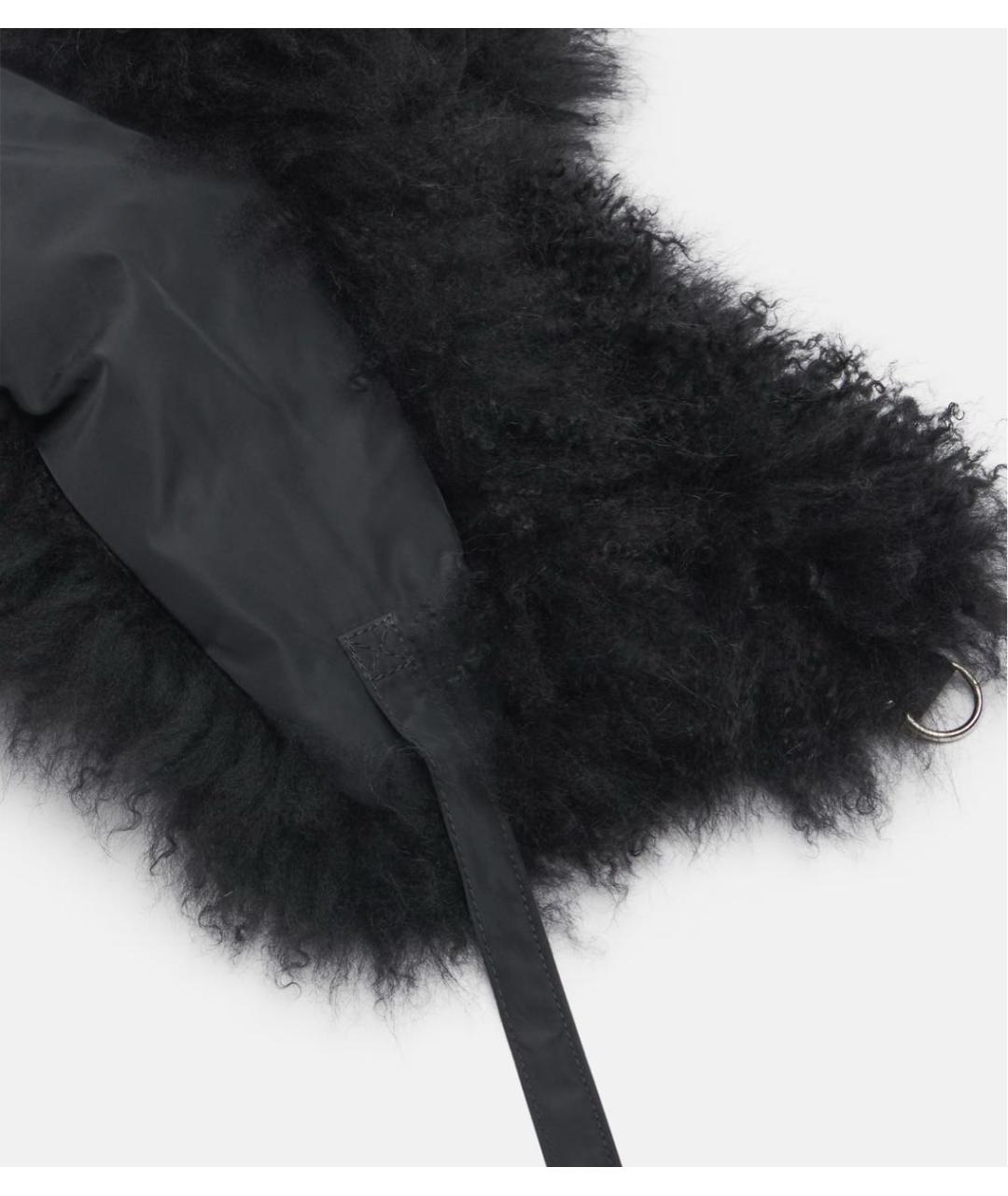 YVES SALOMON Черная шапка, фото 3