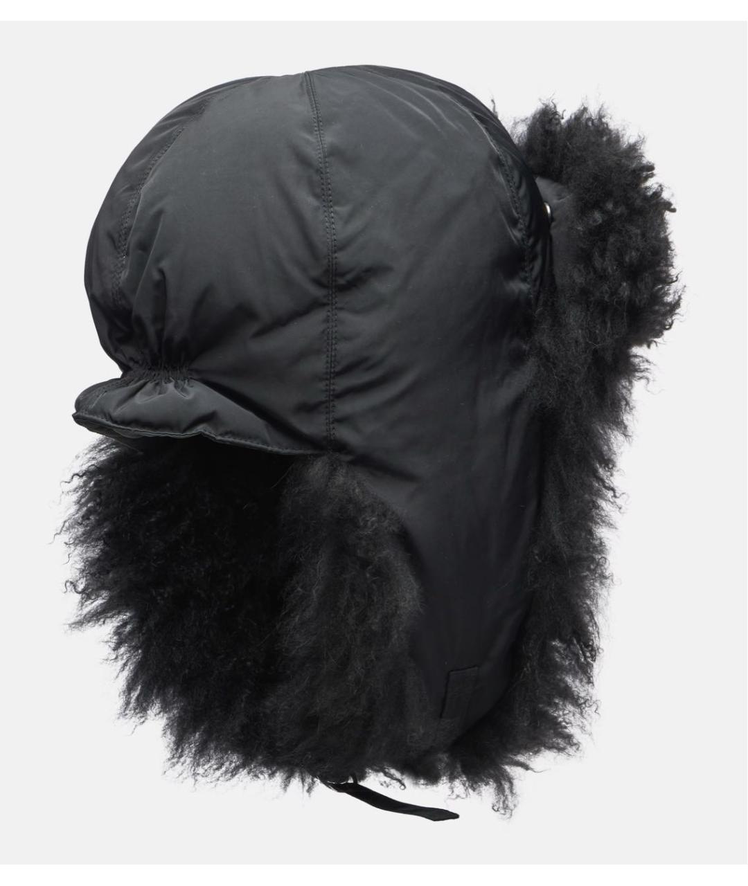 YVES SALOMON Черная шапка, фото 4