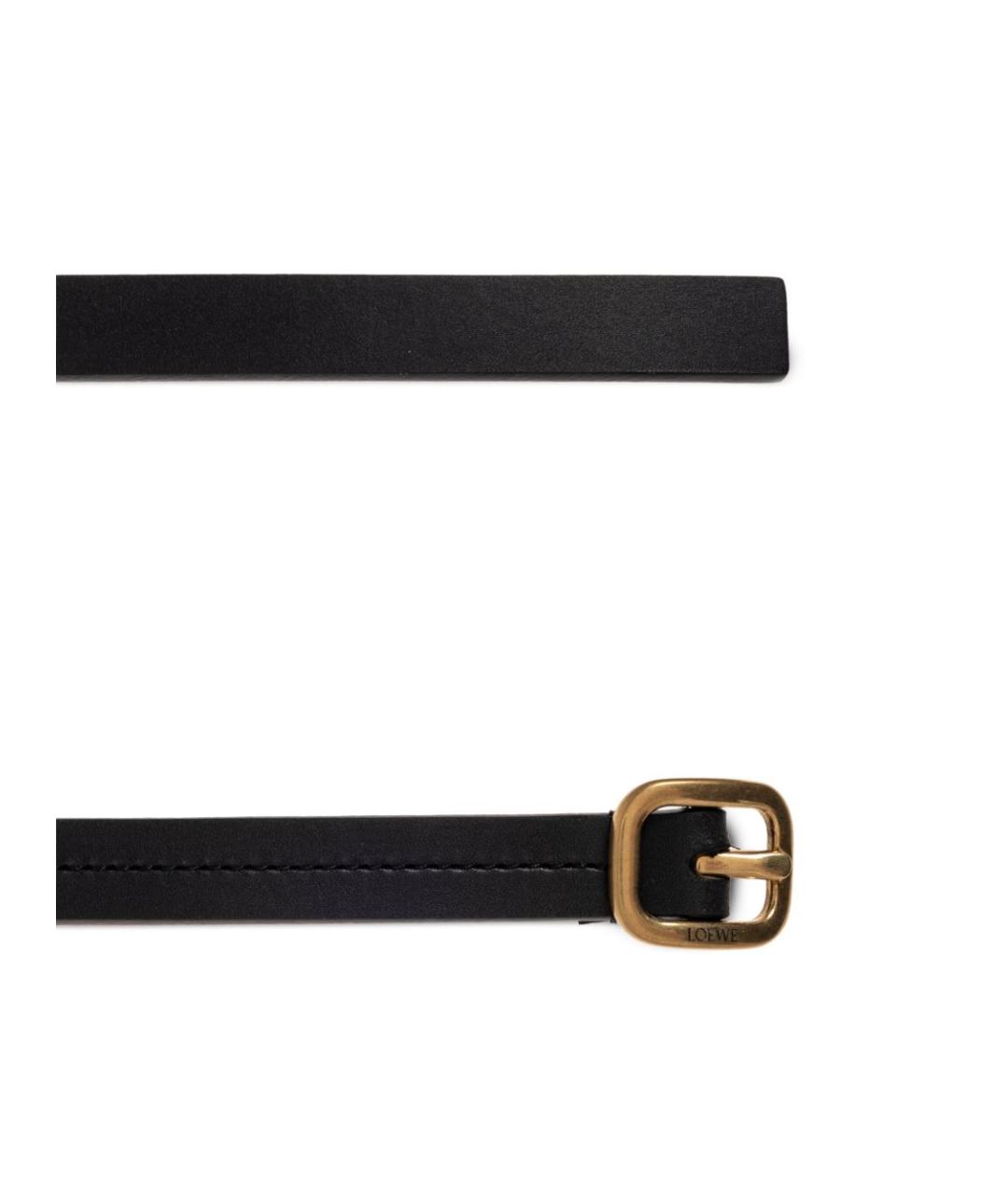 LOEWE Черный кожаный ремень, фото 2