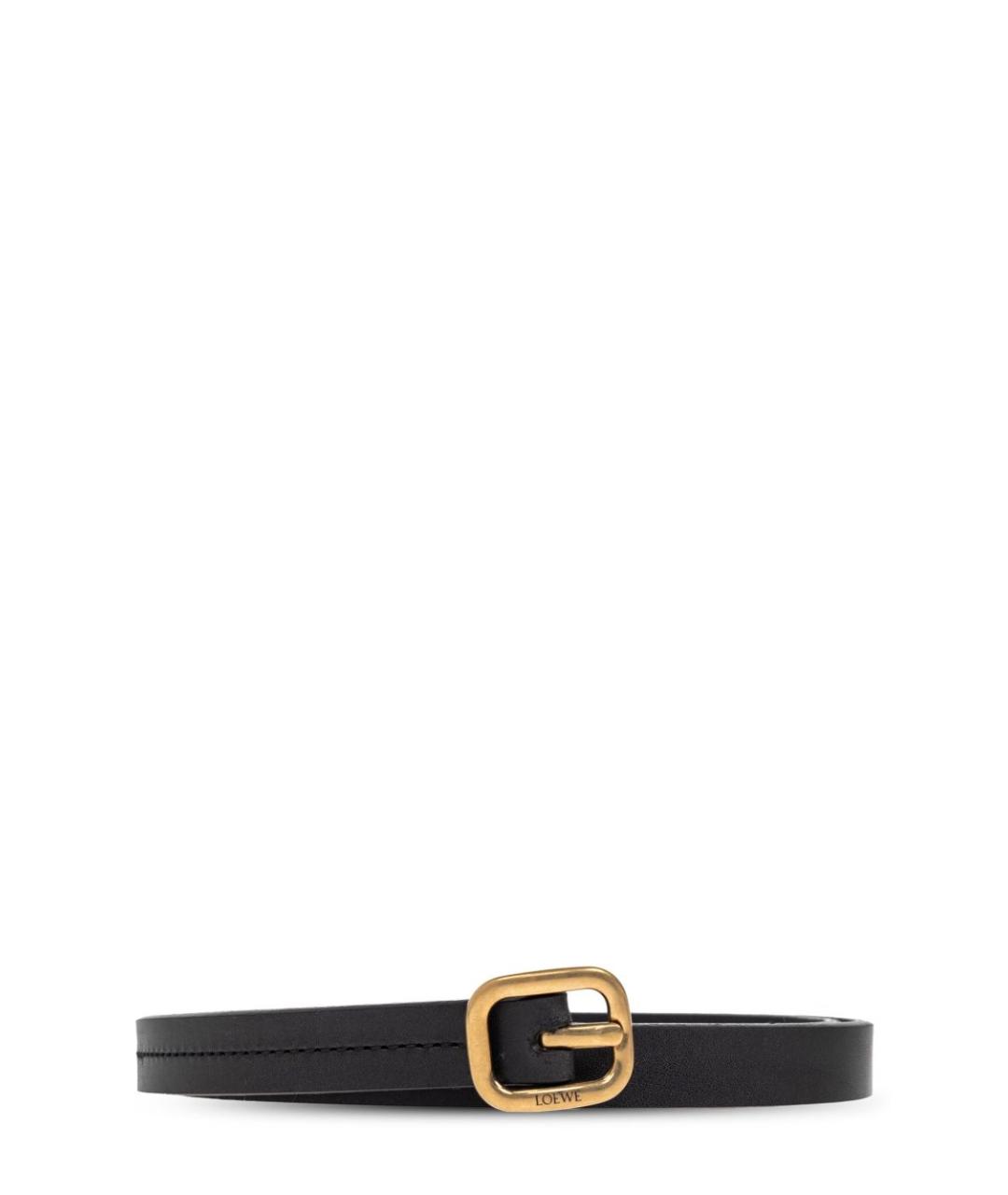 LOEWE Черный кожаный ремень, фото 1