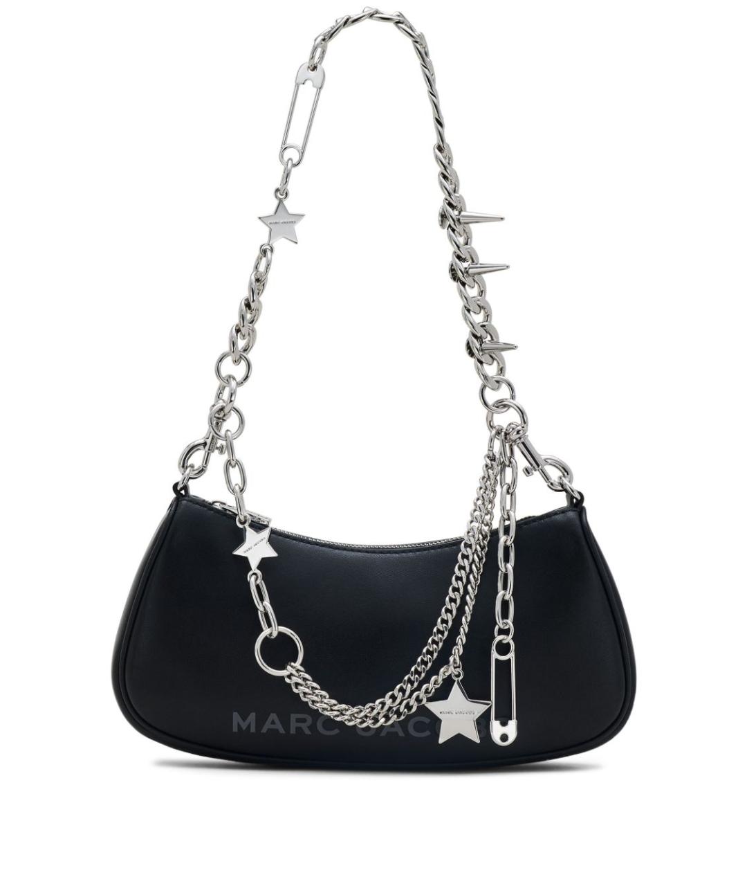 MARC JACOBS Черная кожаная сумка через плечо, фото 1