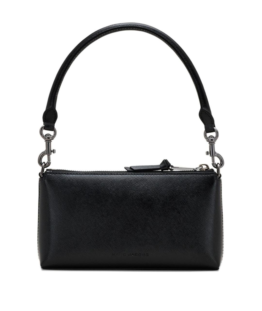 MARC JACOBS Черная кожаная сумка с короткими ручками, фото 5