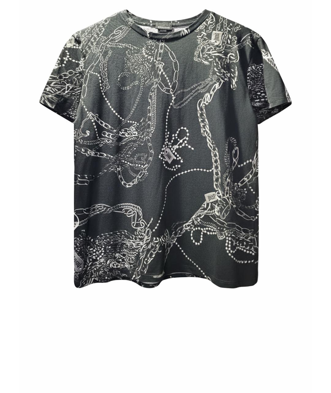 JUST CAVALLI Черная хлопковая футболка, фото 1