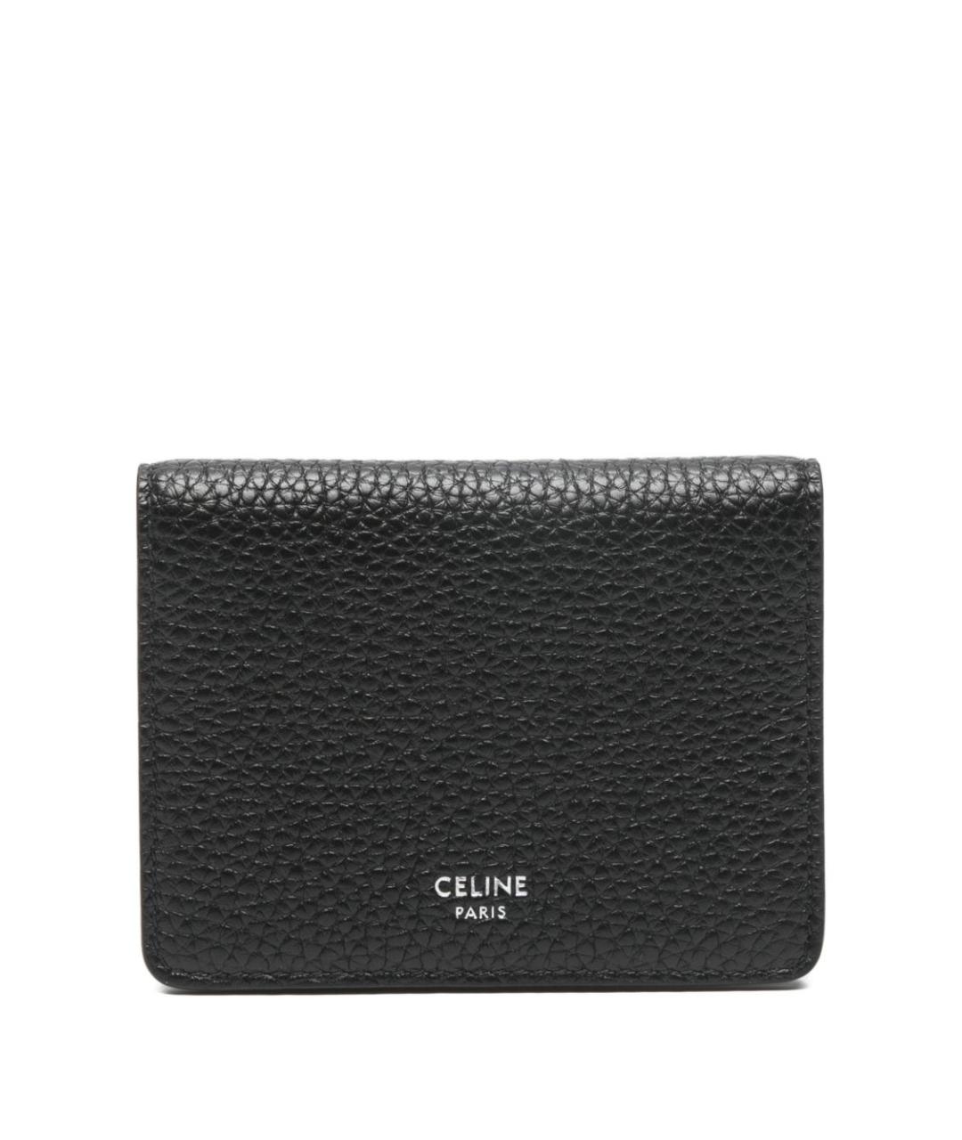 CELINE Черный кожаный кошелек, фото 1