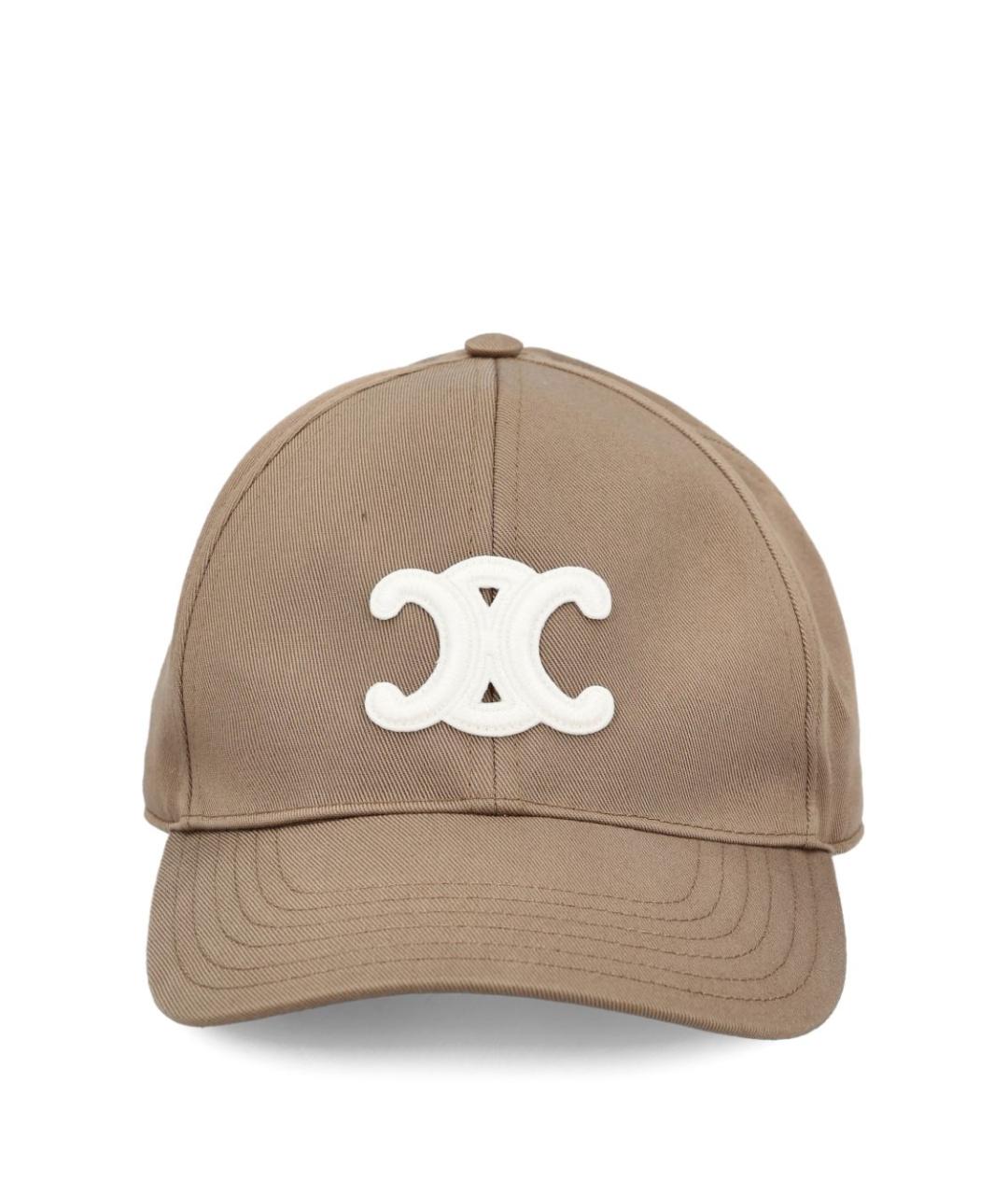 CELINE Бежевая хлопковая кепка, фото 1