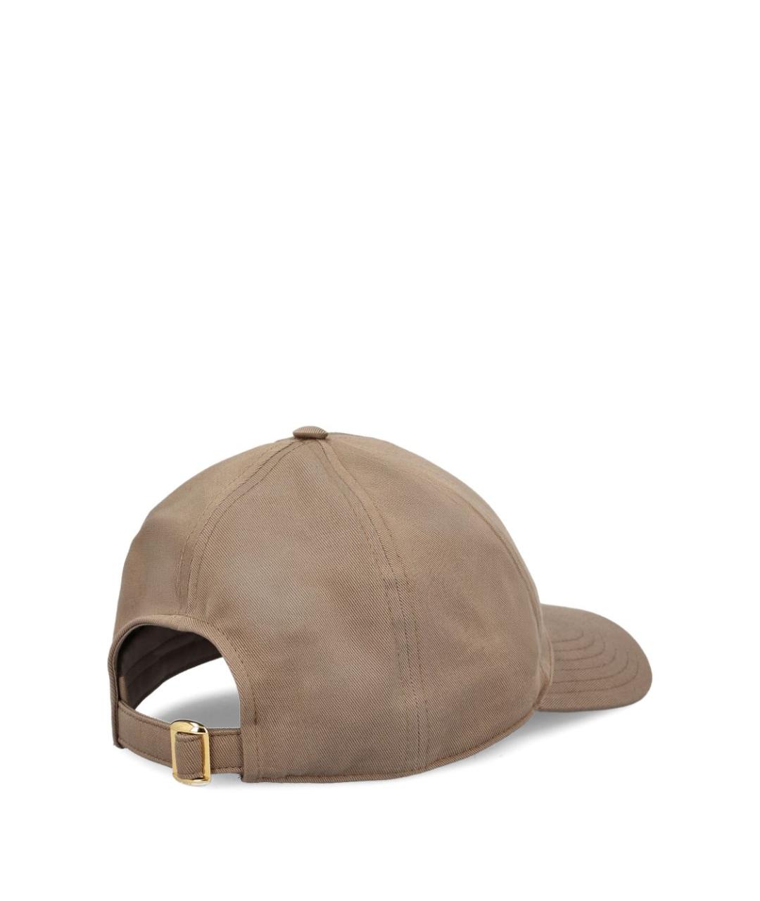 CELINE Бежевая хлопковая кепка, фото 4