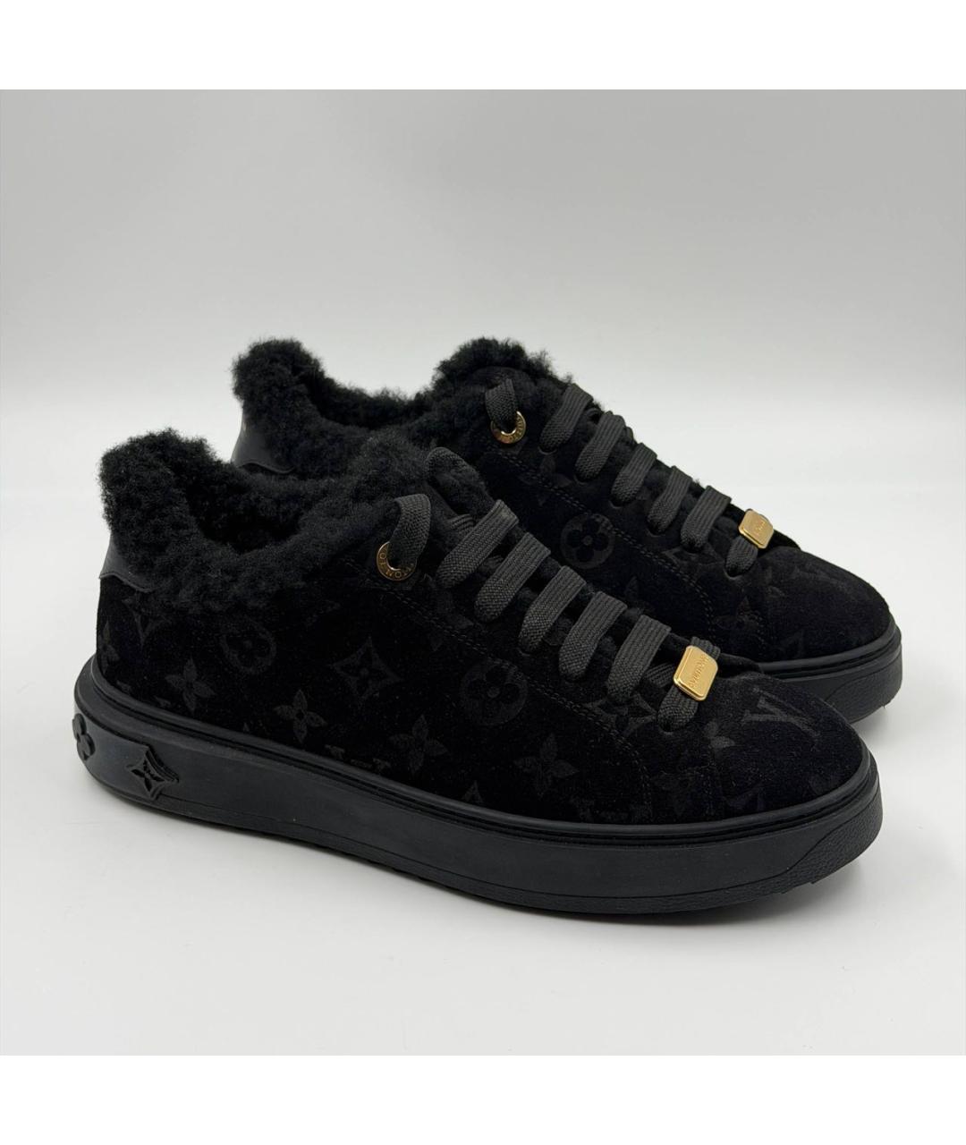 LOUIS VUITTON Черные кеды, фото 2