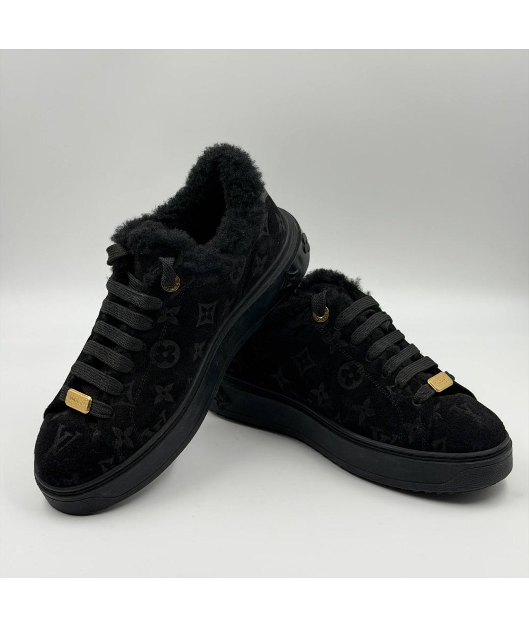 LOUIS VUITTON Черные кеды, фото 3