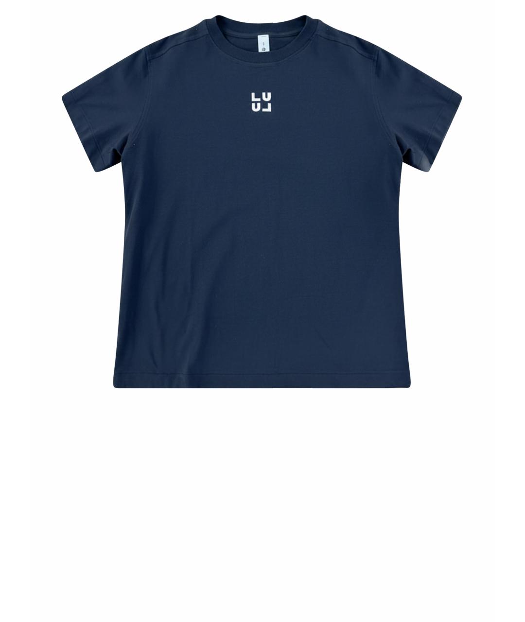 Lululemon Черная хлопко-эластановая футболка, фото 1