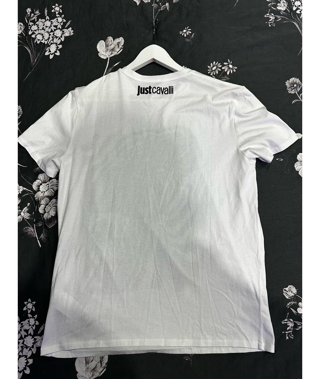 JUST CAVALLI Белая хлопковая футболка, фото 2