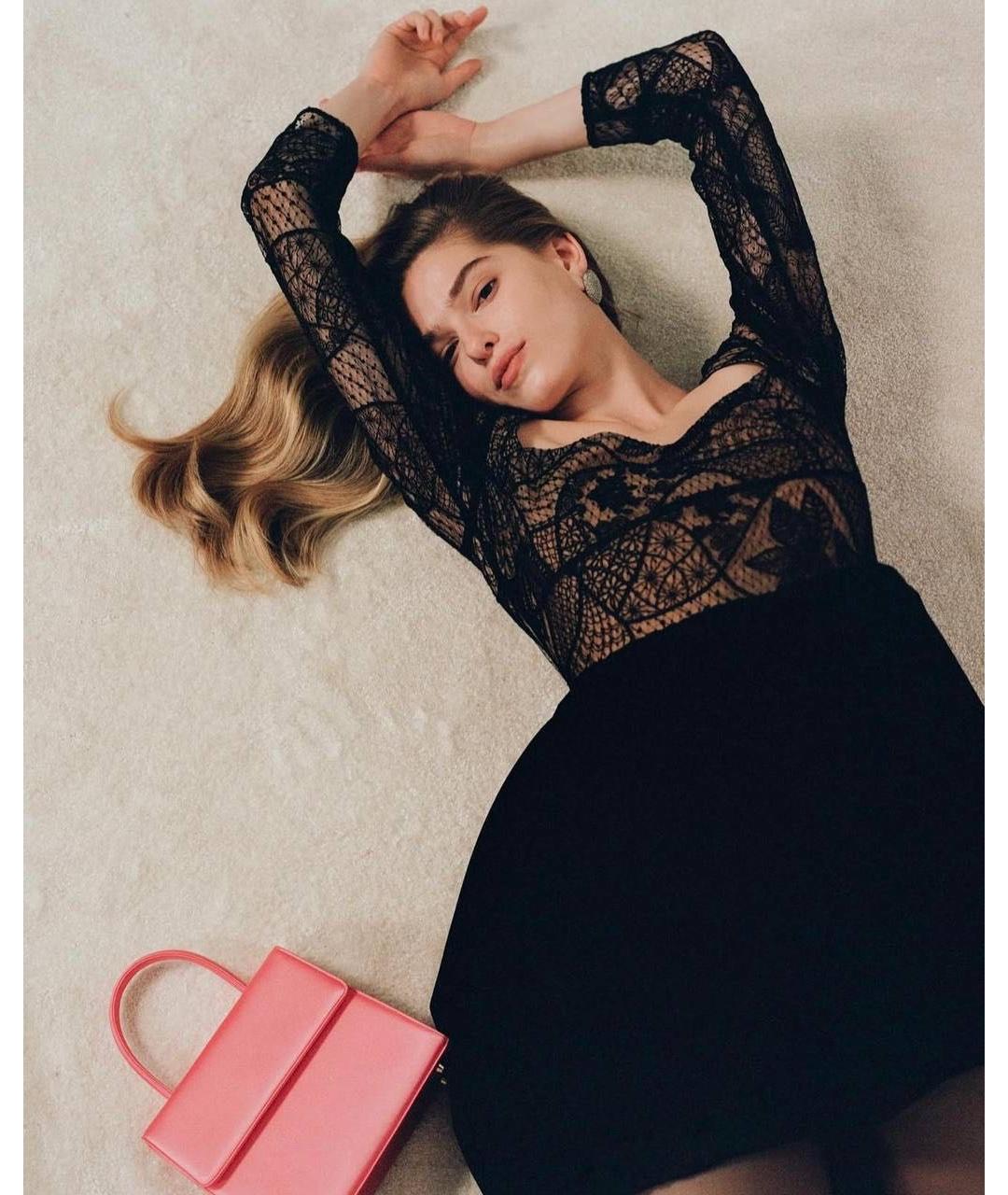 12 STOREEZ Черное полиэстеровое коктейльное платье, фото 3