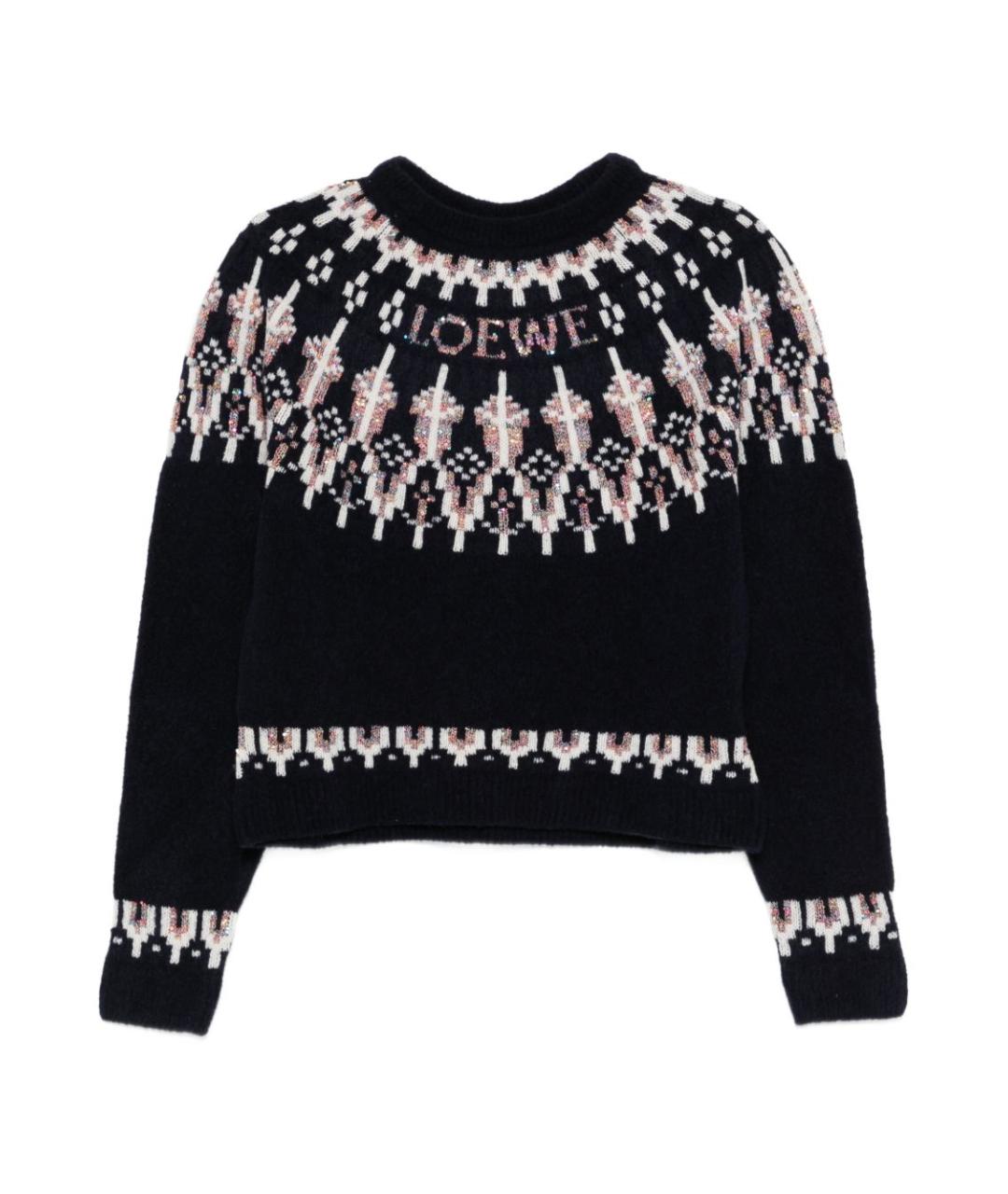 LOEWE Синий шерстяной джемпер / свитер, фото 1