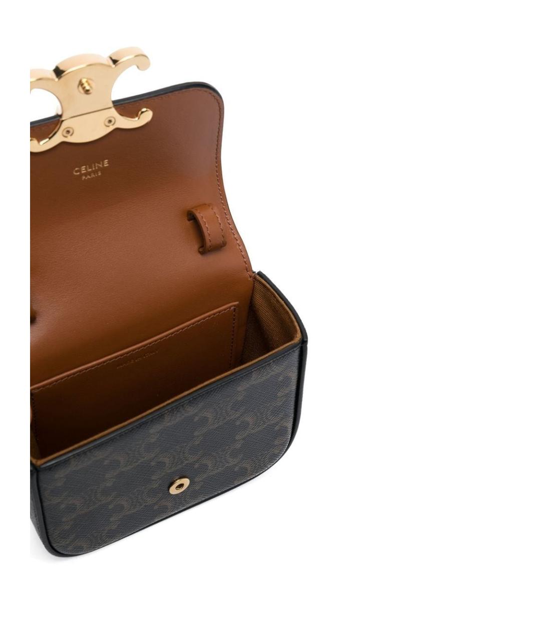 CELINE Коричневая сумка через плечо, фото 5