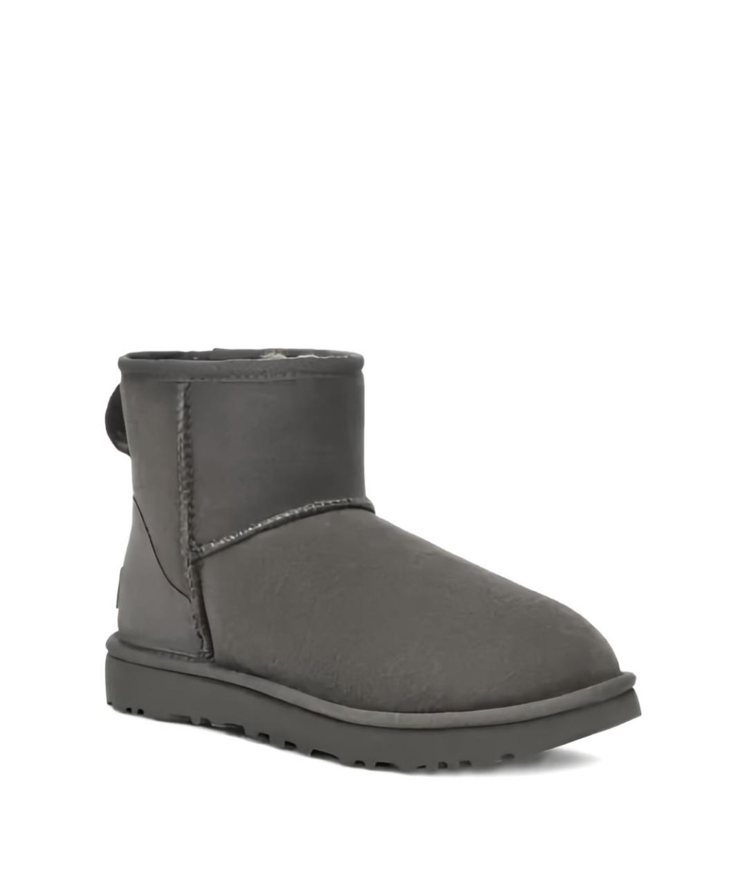 UGG AUSTRALIA Серые нубуковые ботинки, фото 2