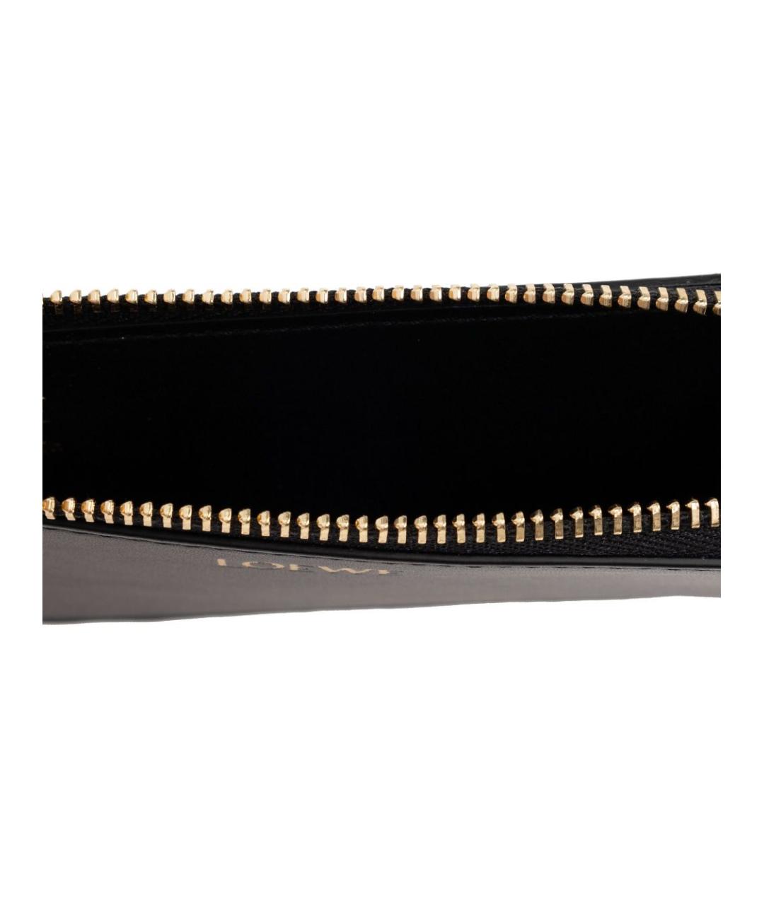 LOEWE Черный кожаный кошелек, фото 2