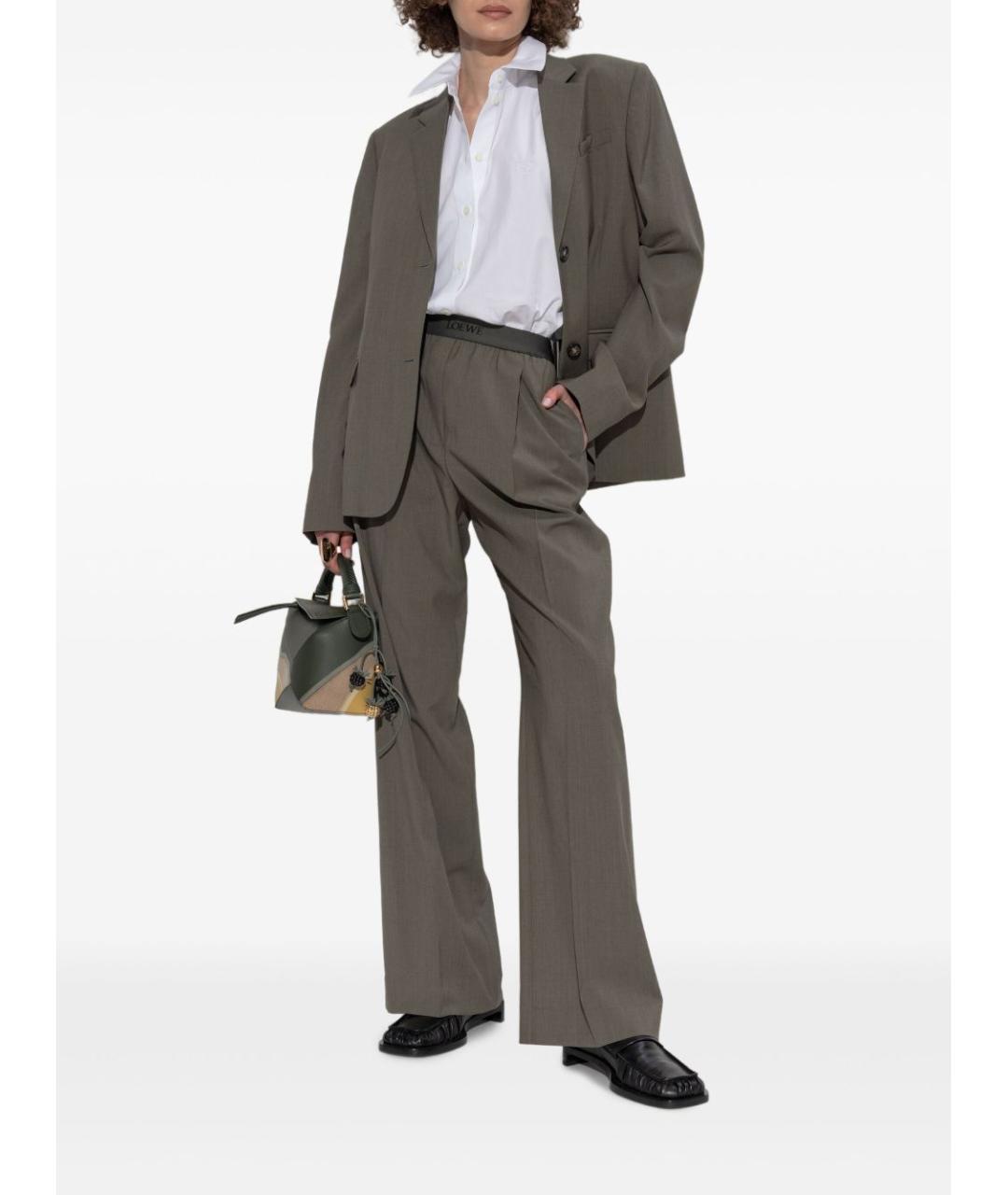 LOEWE Зеленый шерстяной жакет/пиджак, фото 5