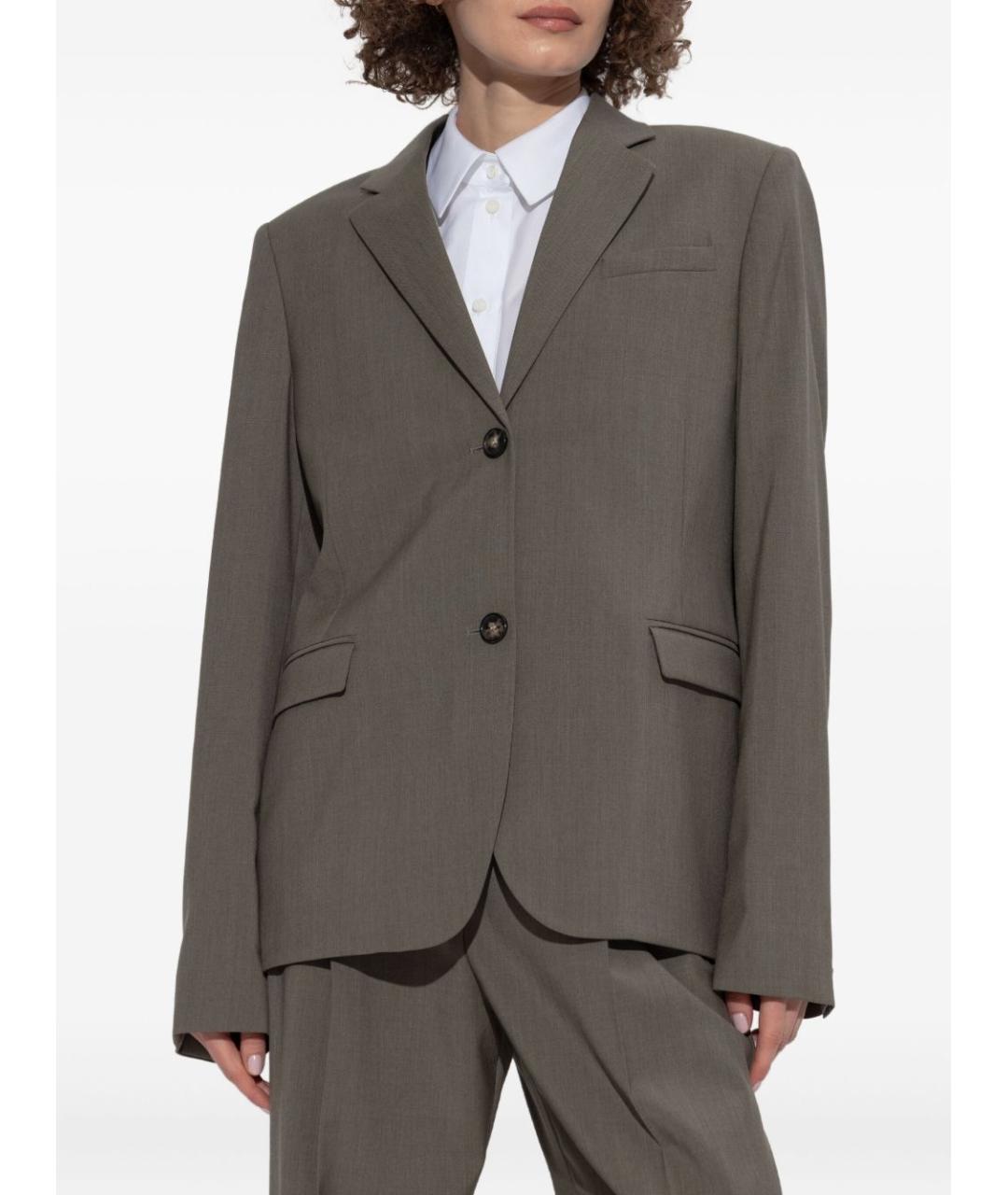 LOEWE Зеленый шерстяной жакет/пиджак, фото 3