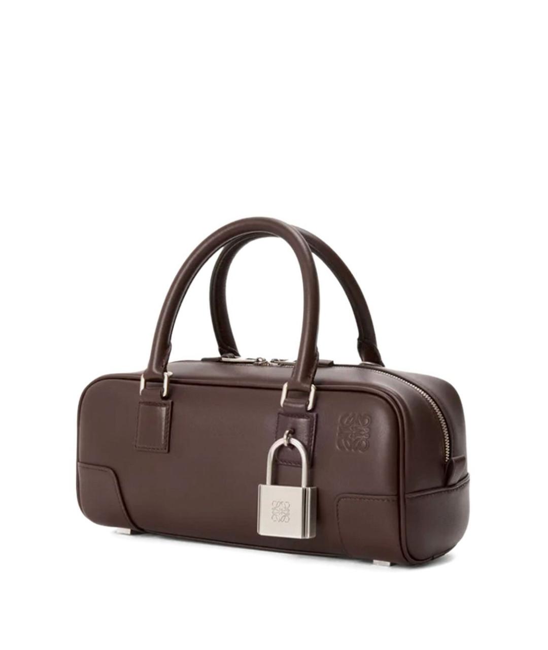 LOEWE Коричневая кожаная сумка тоут, фото 3