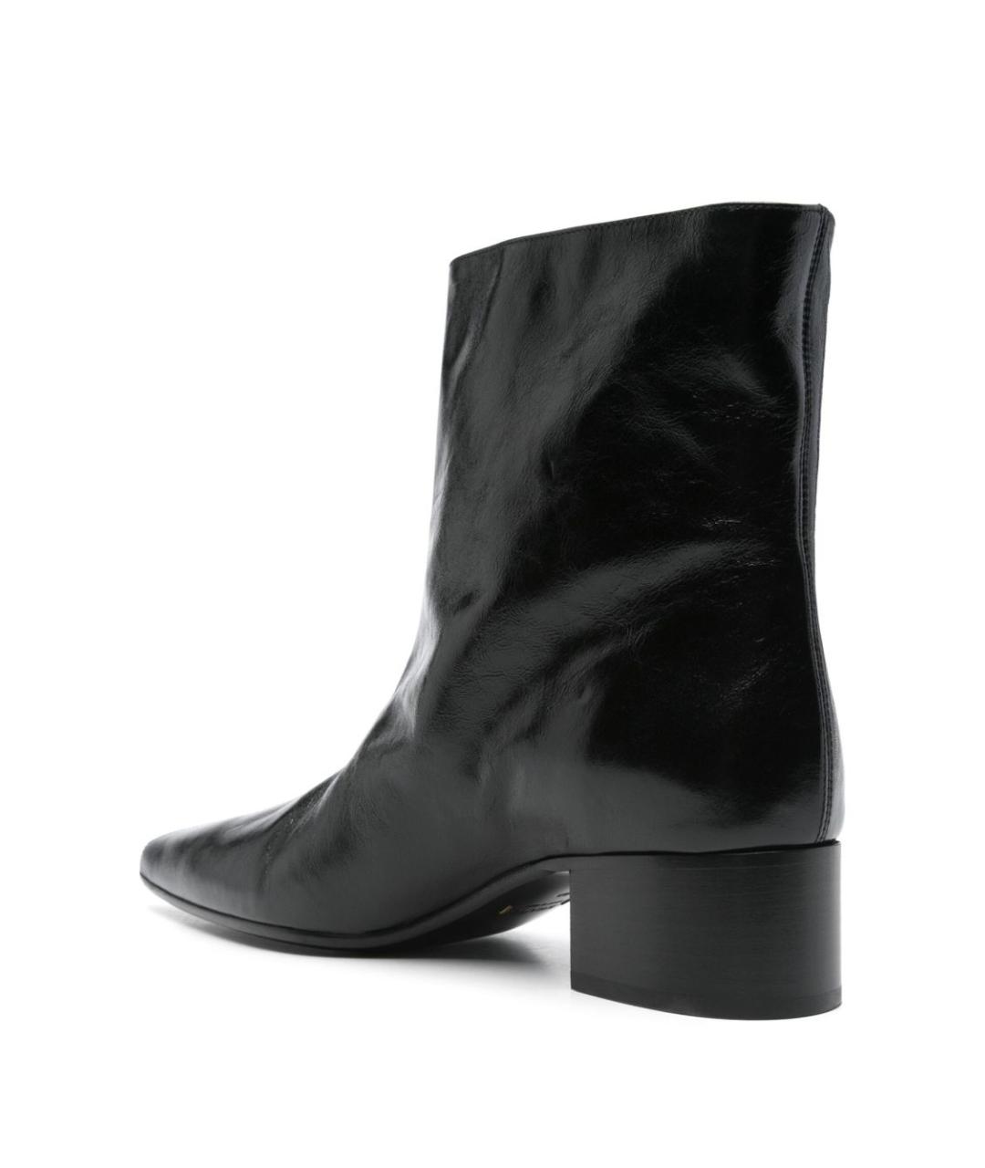 KHAITE Черные кожаные сапоги, фото 4