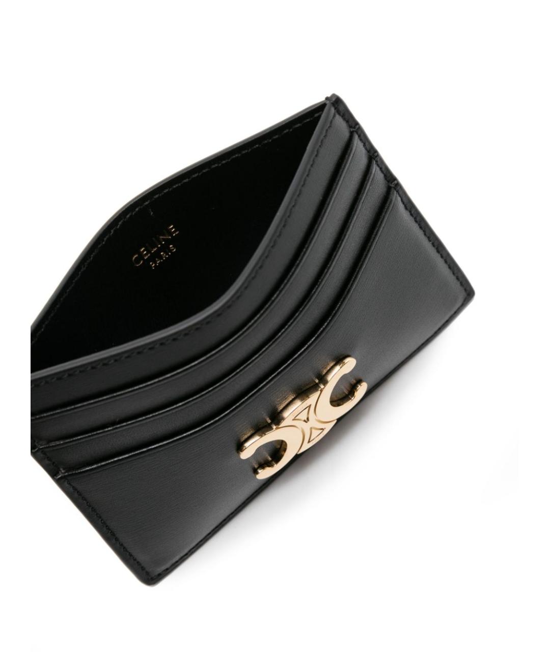 CELINE Черный кожаный кардхолдер, фото 3