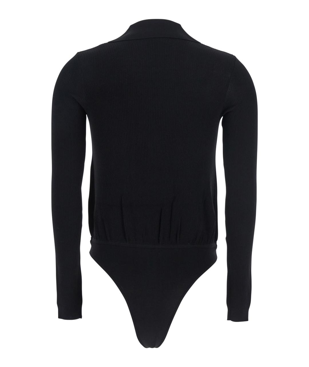 ELISABETTA FRANCHI Черная вискозная блузы, фото 2