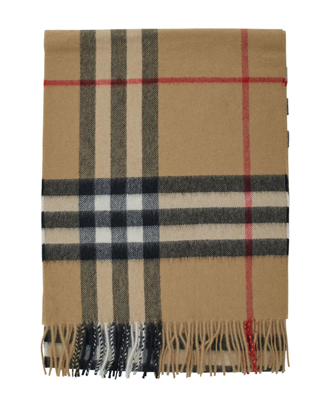 BURBERRY Бежевый кашемировый шарф, фото 1