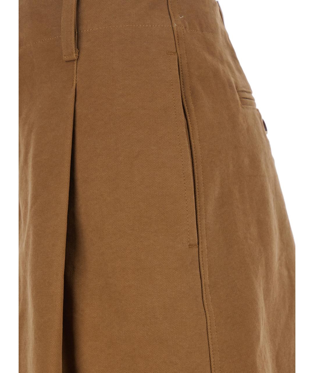 CHLOE Коричневые хлопковые шорты, фото 3