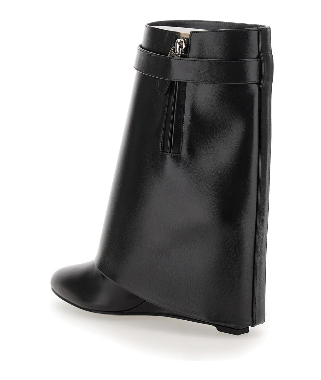 GIVENCHY Черные кожаные сапоги, фото 3