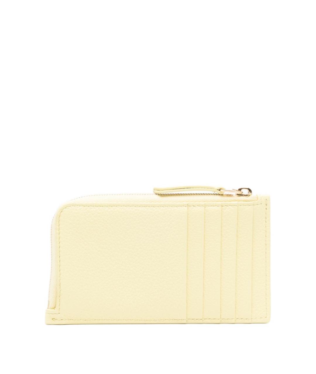 CELINE Желтый кожаный кошелек, фото 3