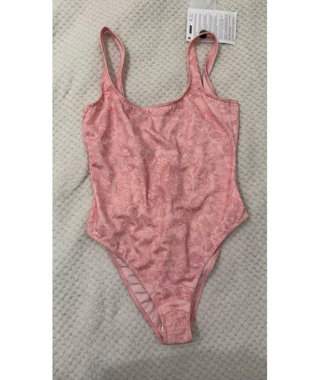 VERSACE Розовый полиамидовый купальник, фото 2