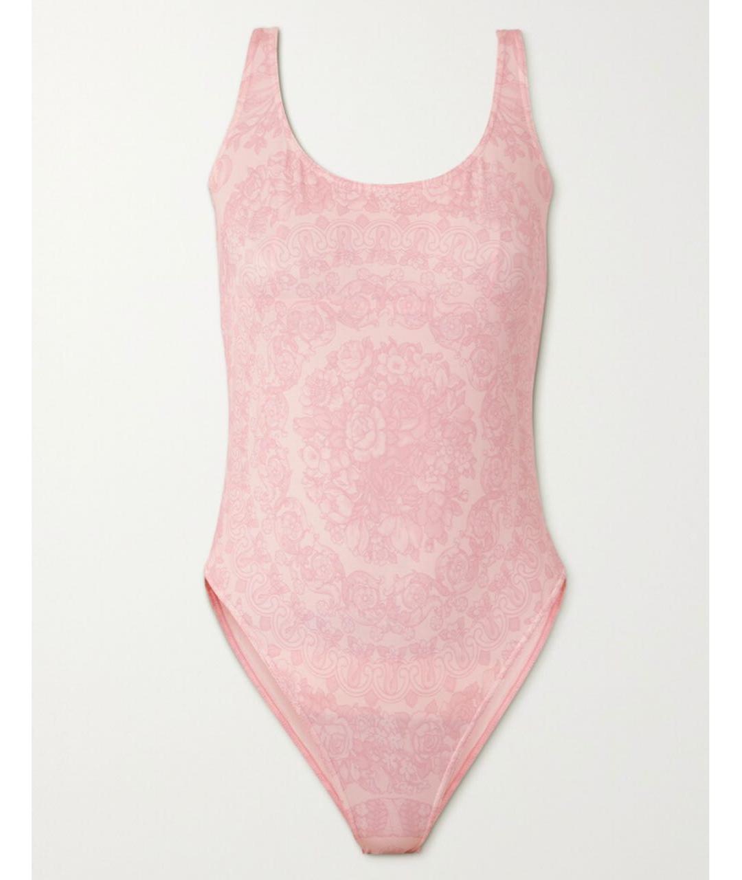 VERSACE Розовый полиамидовый купальник, фото 9