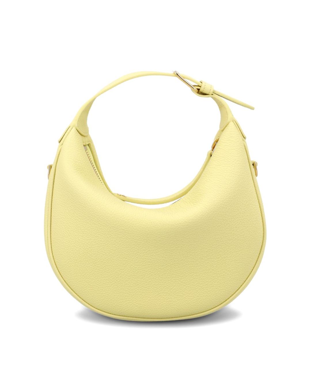 CELINE Желтая кожаная сумка тоут, фото 4