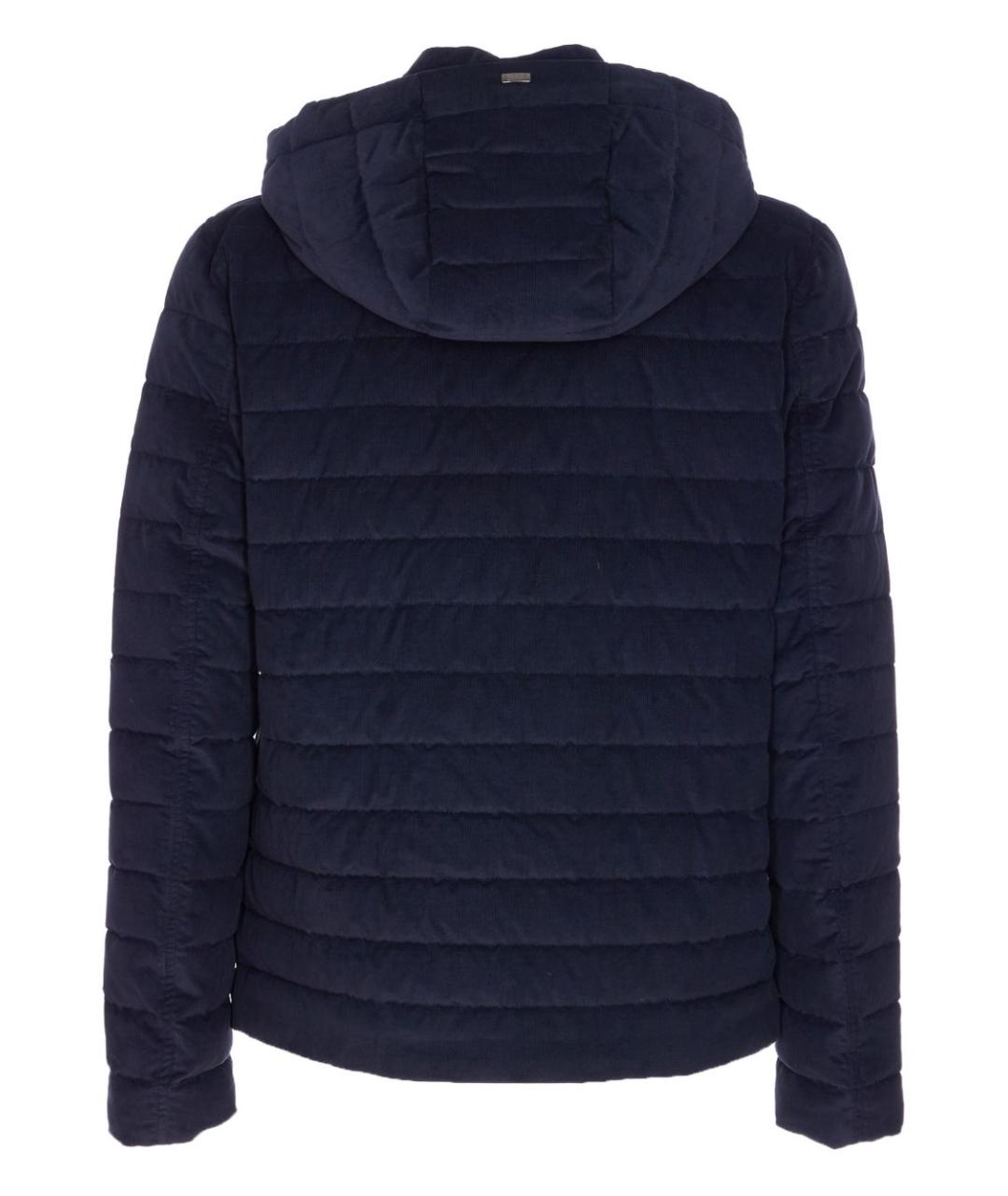 HERNO Синяя полиэстеровая куртка, фото 3