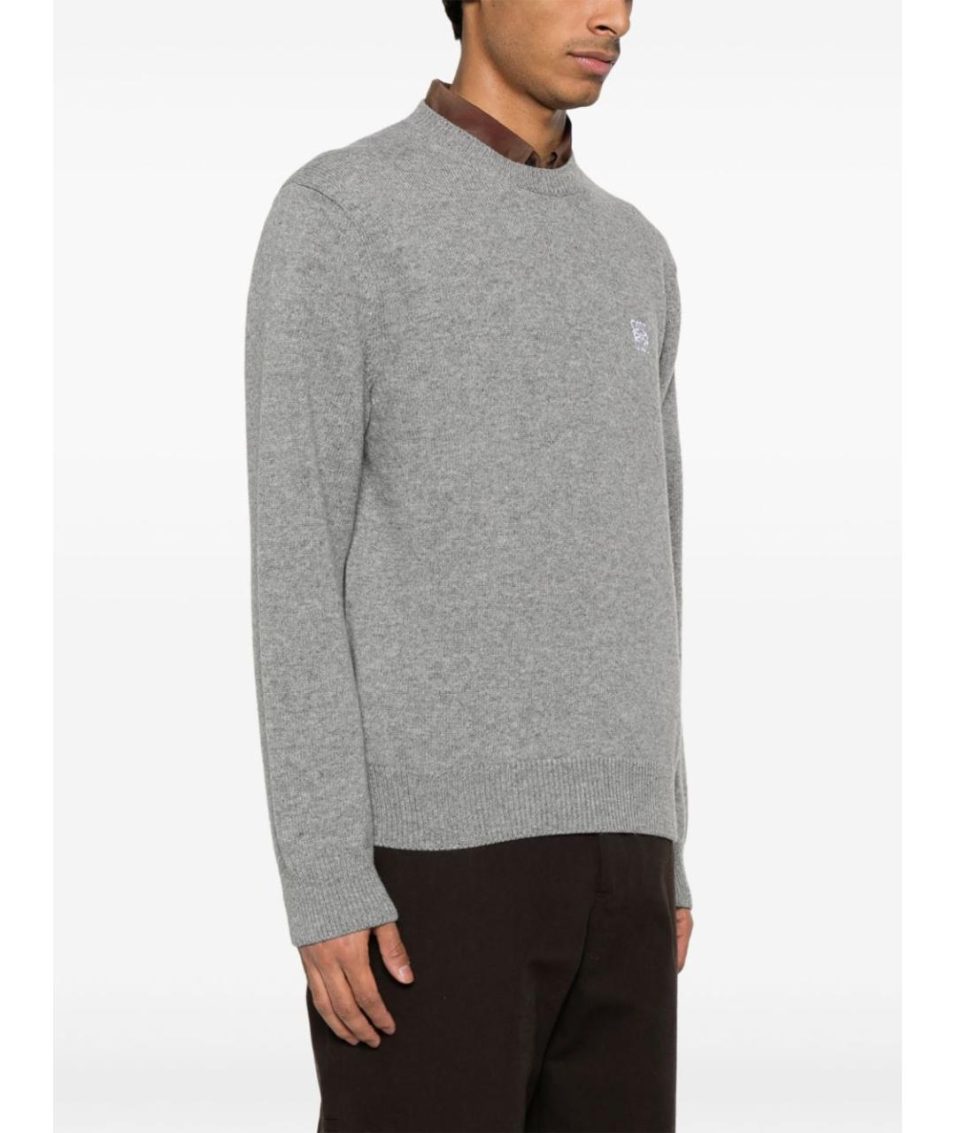 LOEWE Серый шерстяной джемпер / свитер, фото 3
