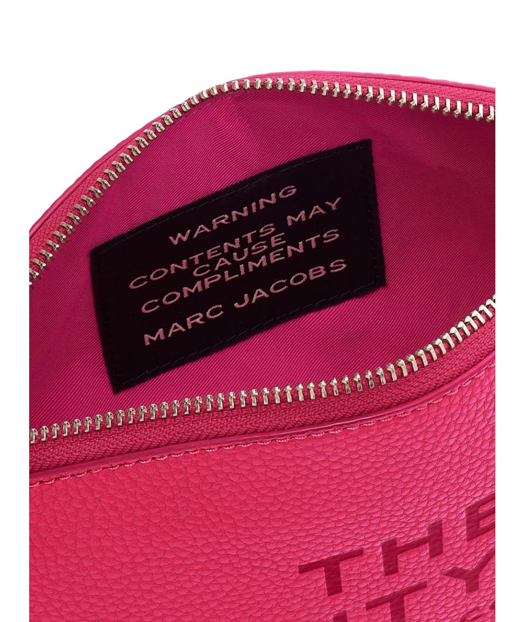 MARC JACOBS Розовая кожаная косметичка, фото 2