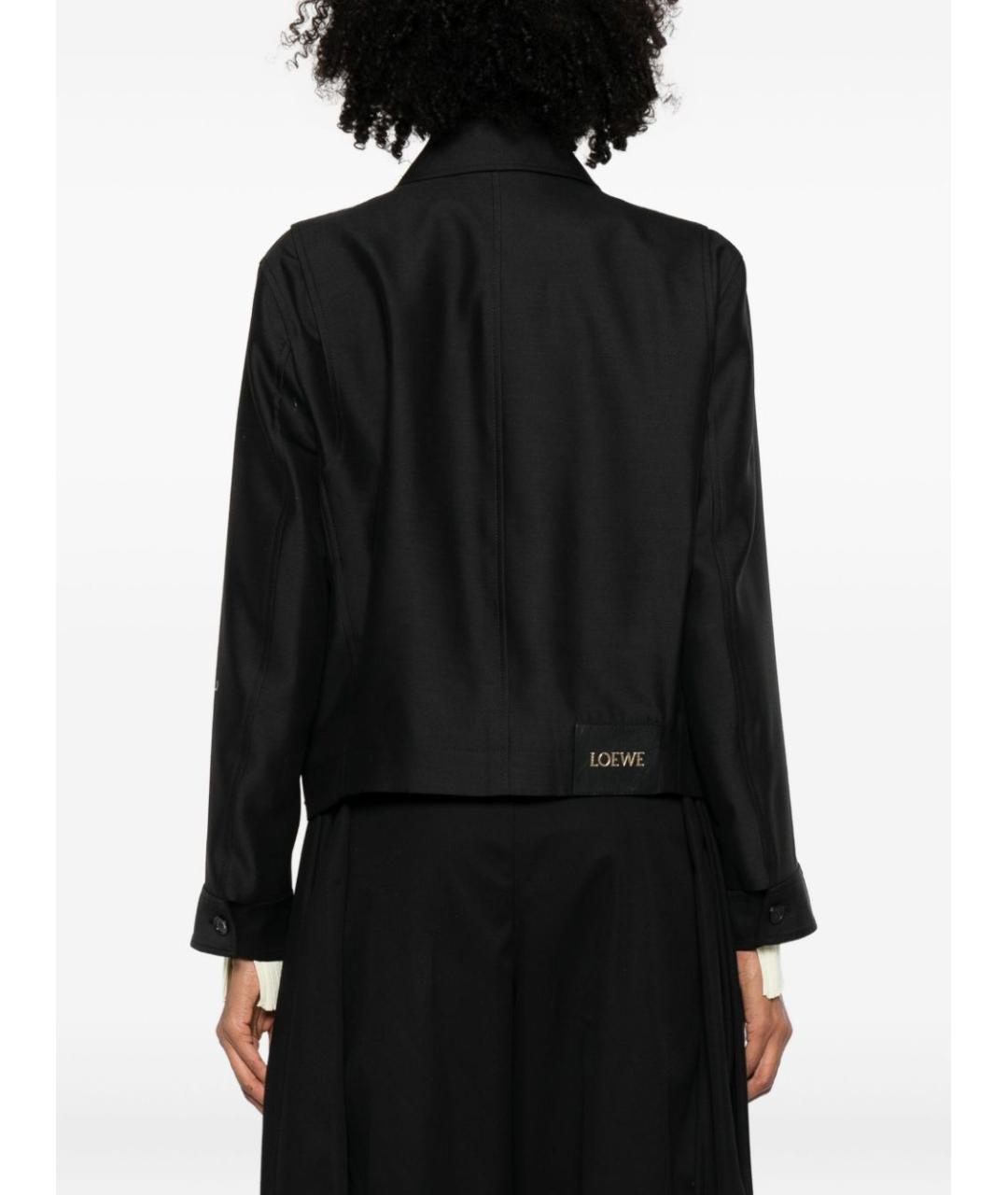 LOEWE Черная шерстяная куртка, фото 3